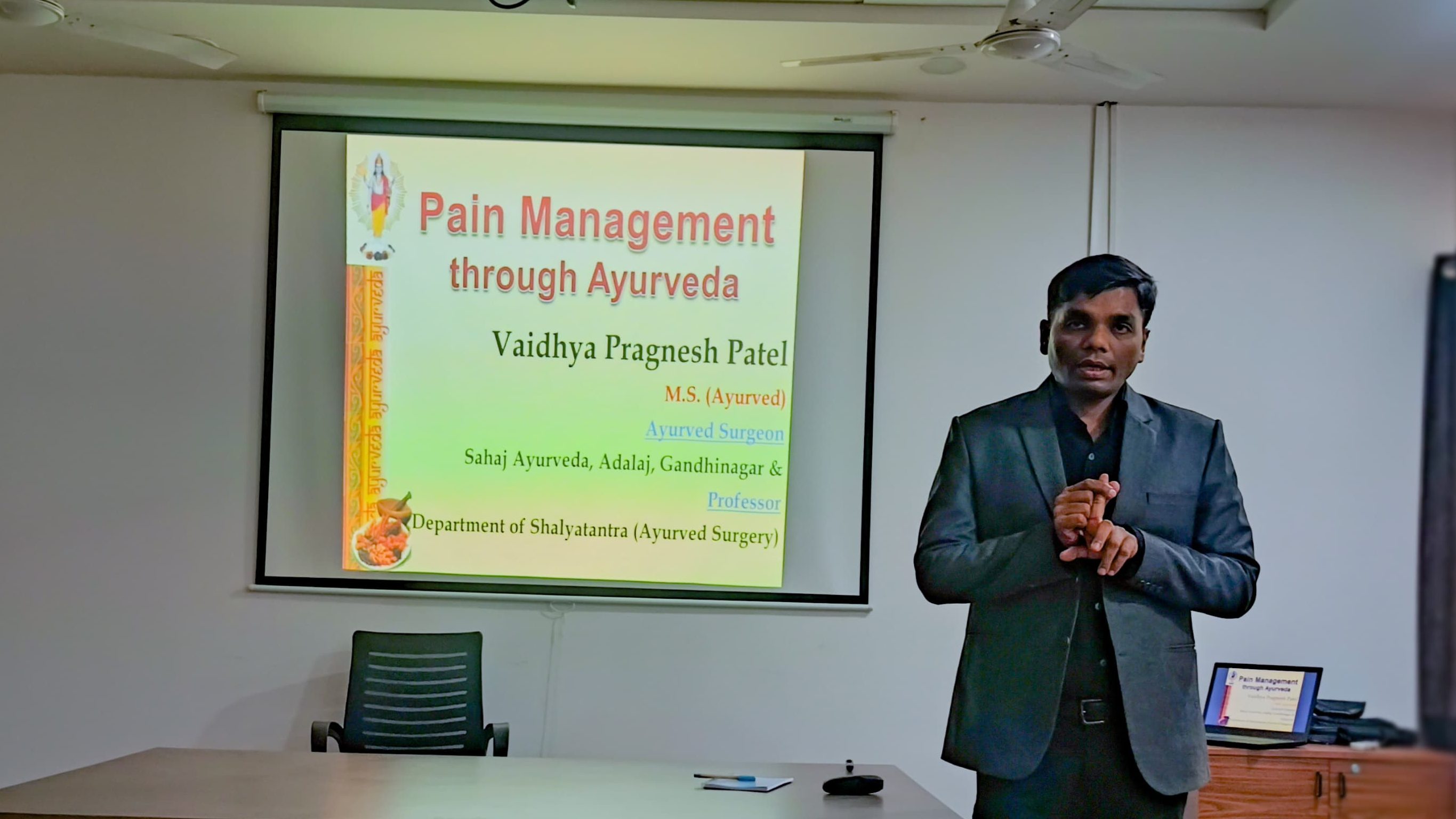 Dr. Pragnesh Patel at Gujarat University
